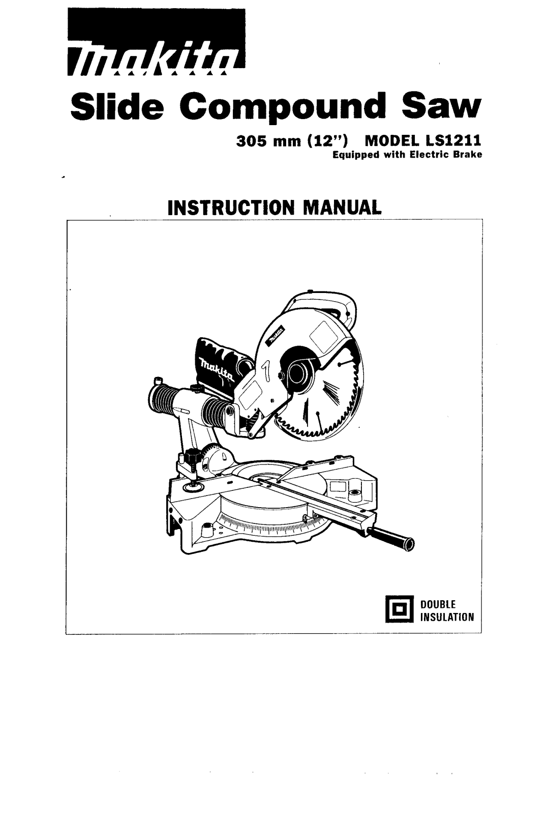 Makita LSl21l instruction manual Slide Compound Saw 