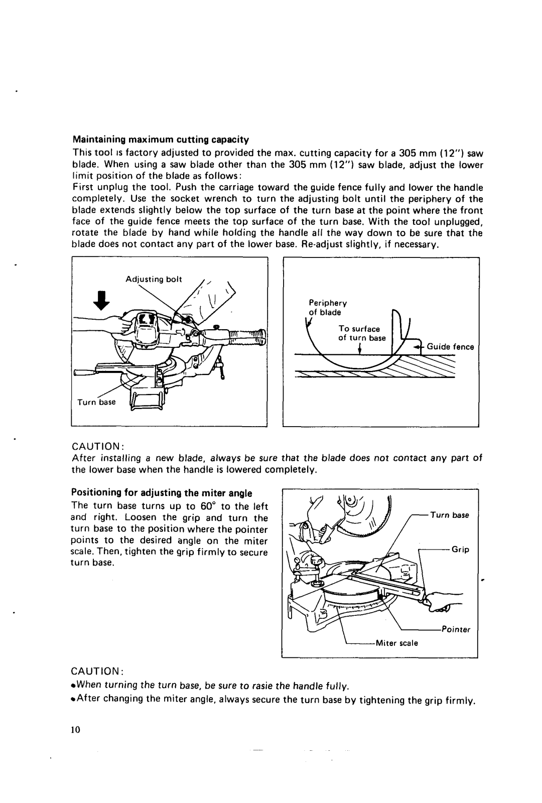 Makita LSl21l instruction manual Turn base 