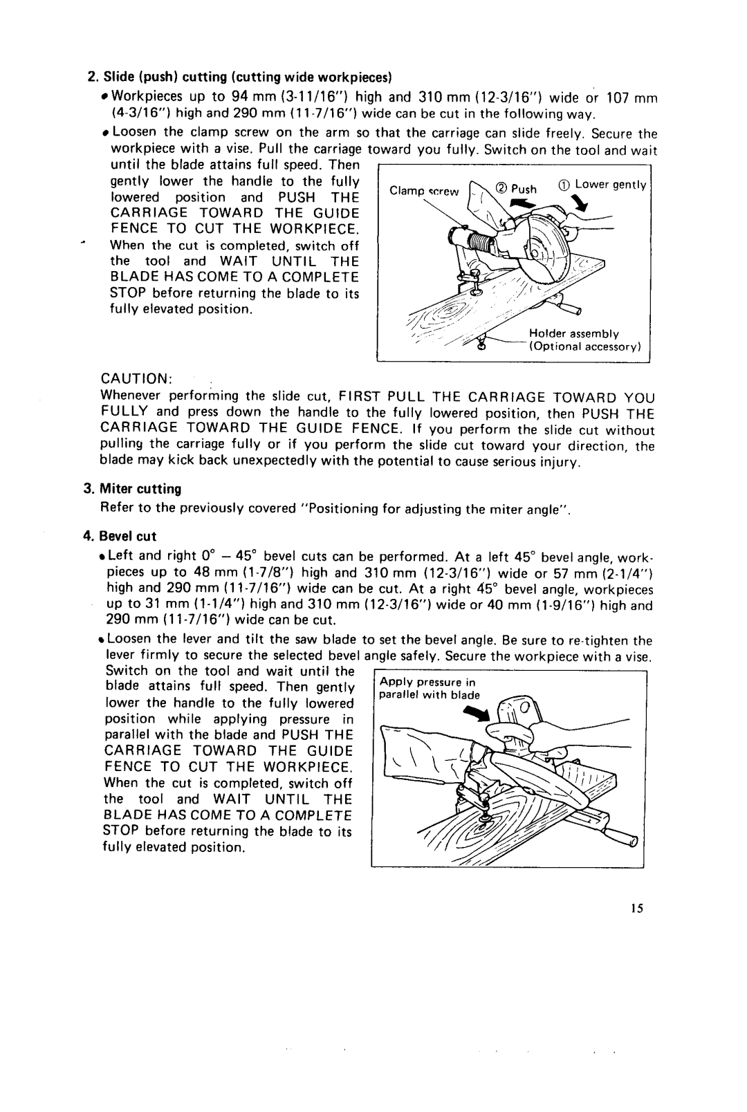 Makita LSl21l instruction manual Holder assembly Optional accessory 