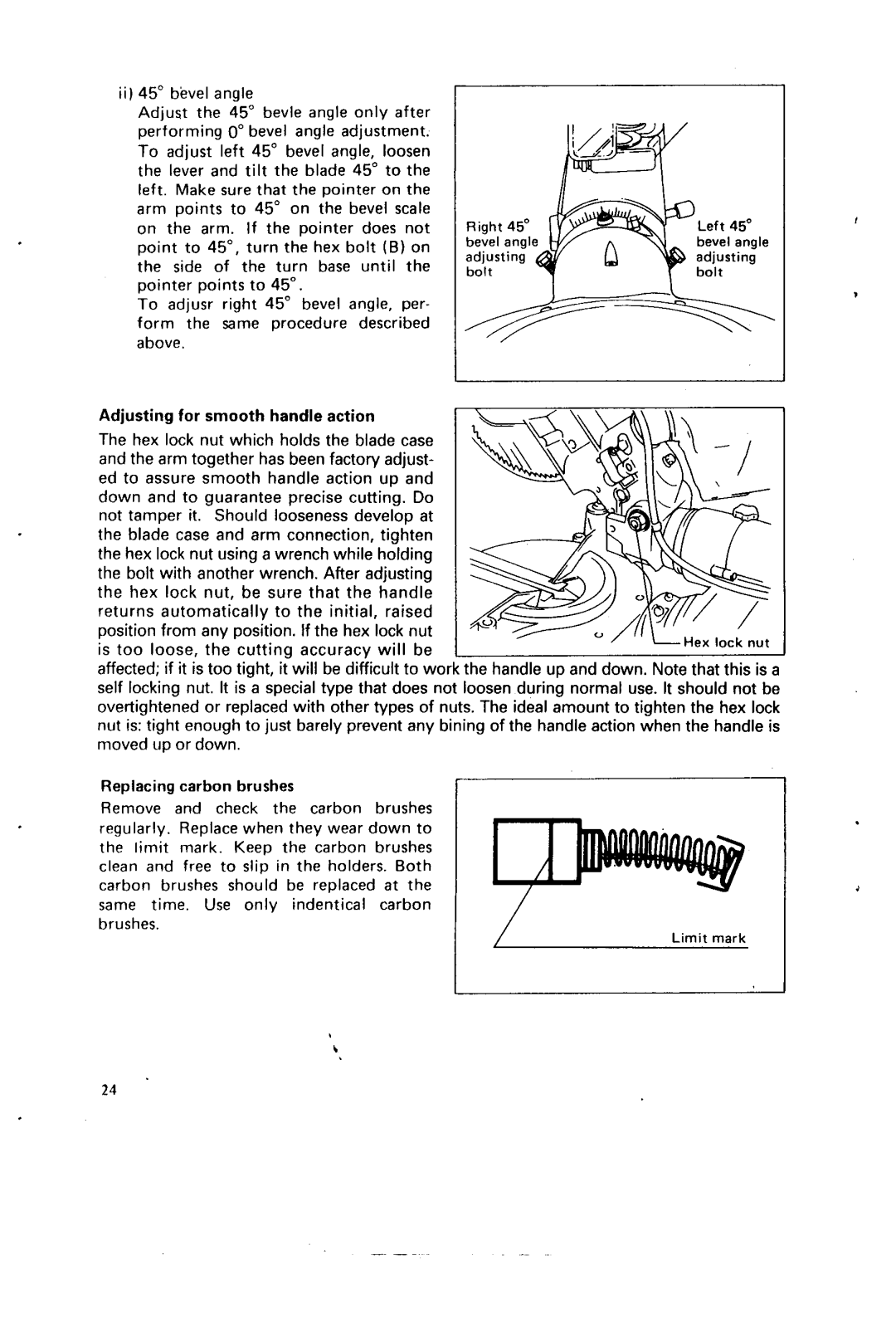 Makita LSl21l instruction manual On the arm. If the pointer does not 