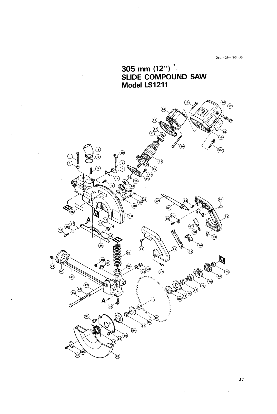 Makita LSl21l instruction manual 305 mm 12 