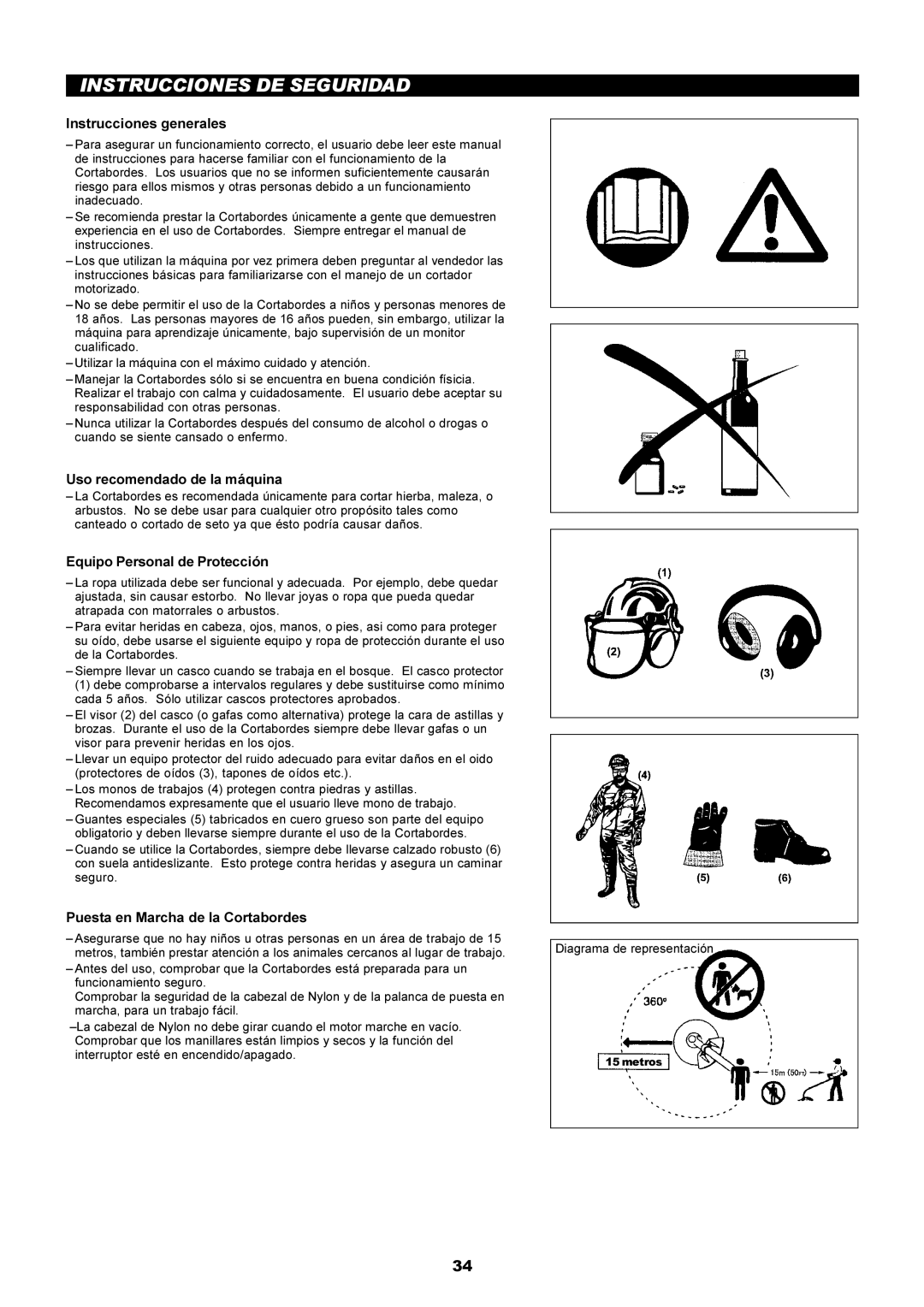 Makita LT-210 instruction manual Instrucciones DE Seguridad, Instrucciones generales, Uso recomendado de la máquina 