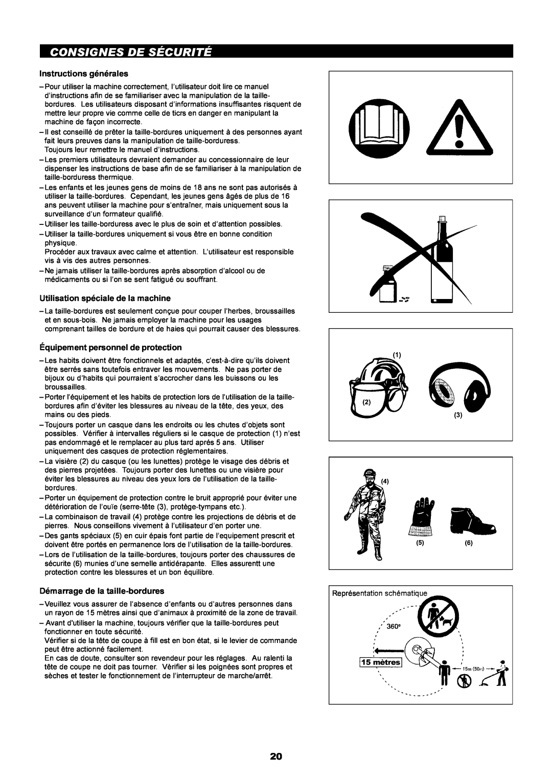Makita LT-210 instruction manual Consignes De Sécurité, Instructions générales, Utilisation spéciale de la machine 