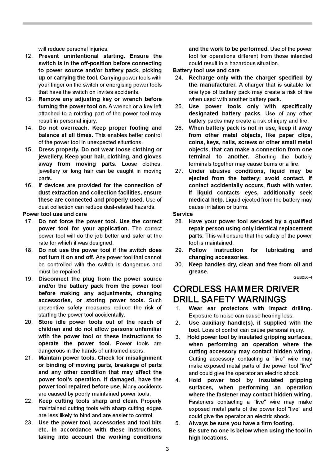 Makita LXPH01, LXPH02 instruction manual Cordless Hammer Driver Drill Safety Warnings, Will reduce personal injuries 