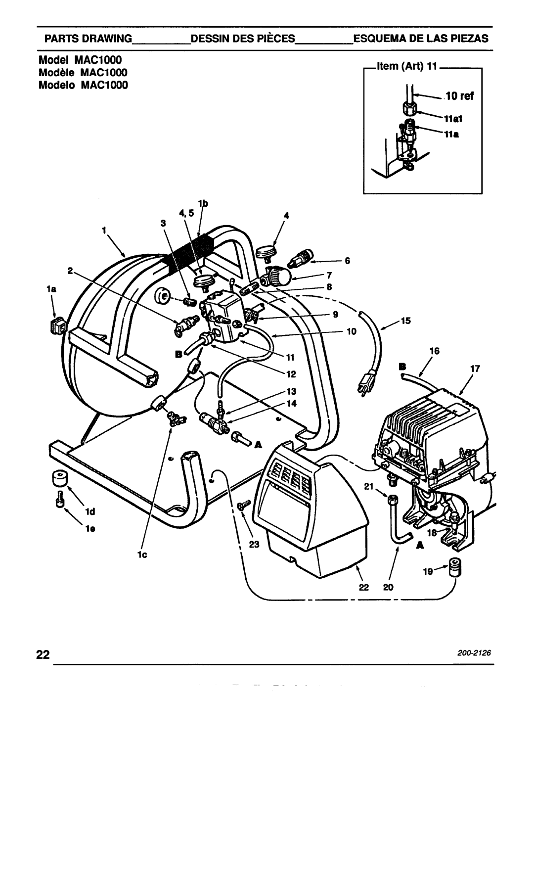 Makita MAC1000 specifications 485 p 