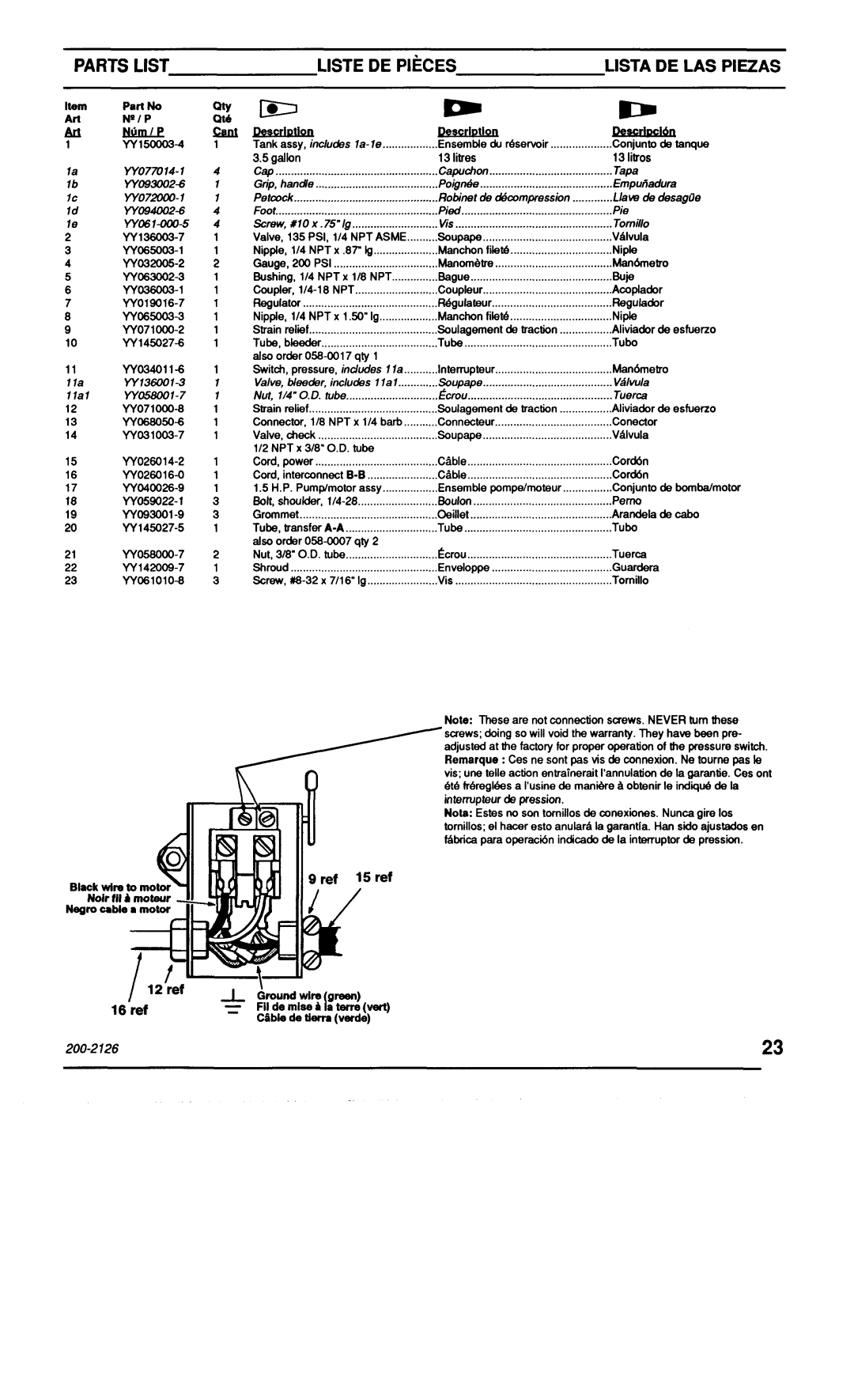 Makita MAC1000 specifications Liste DE Pieceslista DE LAS Piezas, WO71OOO-2 