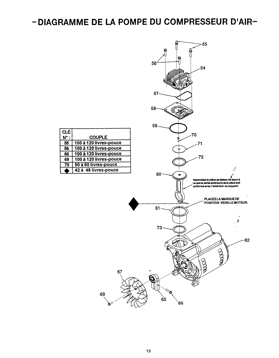 Makita MAC1200 owner manual 5g-0, Diagramme DE LA Pompe DU Compresseur Dair 