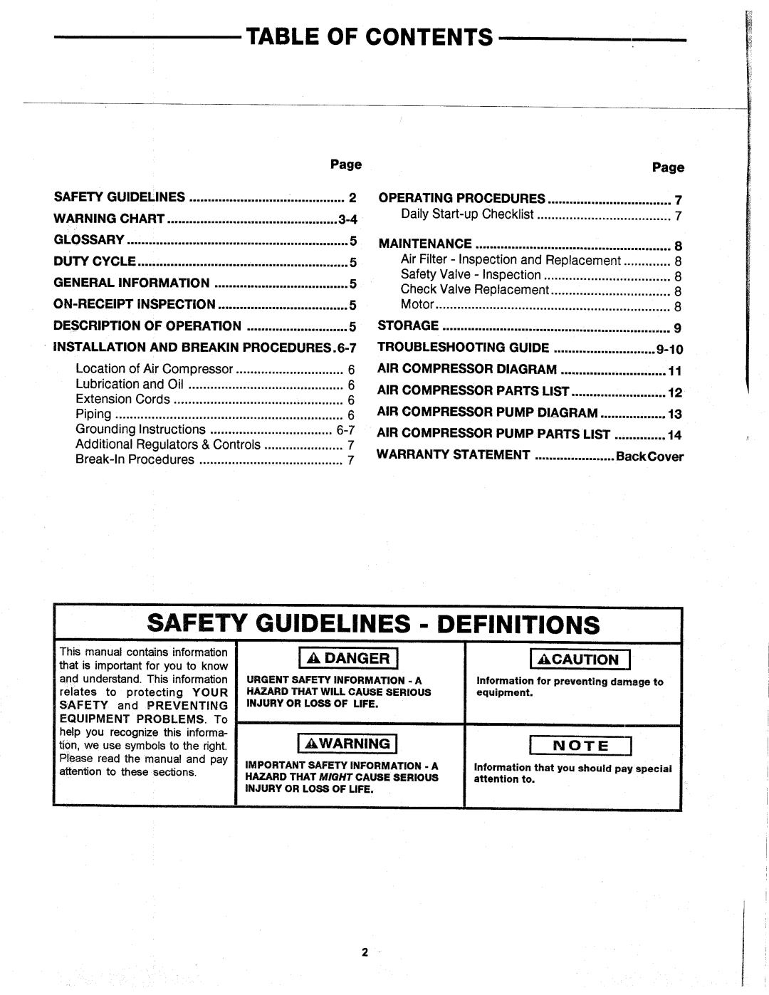 Makita MAC2200 manual 