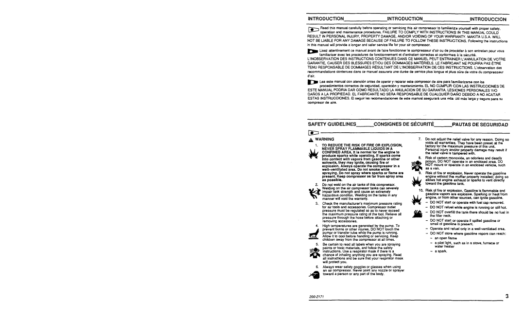 Makita MAC8000 manual 