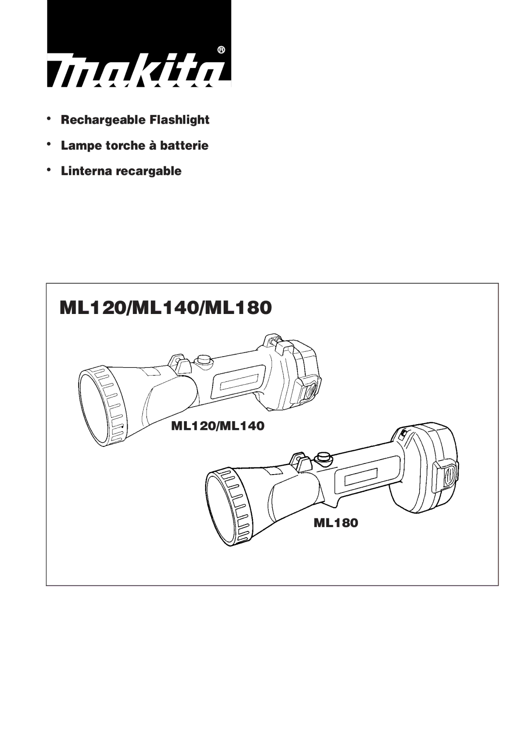 Makita manual ML120/ML140/ML180 