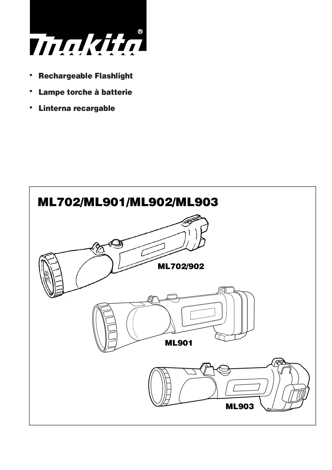 Makita manual ML702/ML901/ML902/ML903 