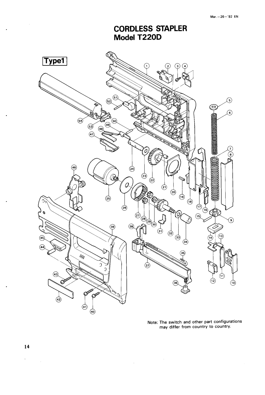 Makita Model T220DW instruction manual Cordless Stapler 