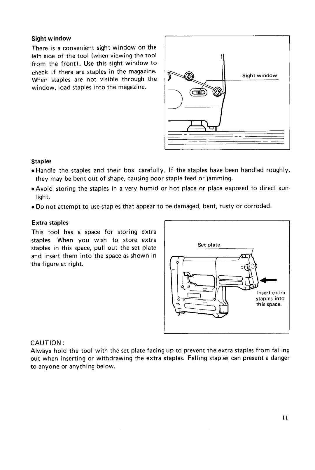 Makita Model T220DW instruction manual Sight window 