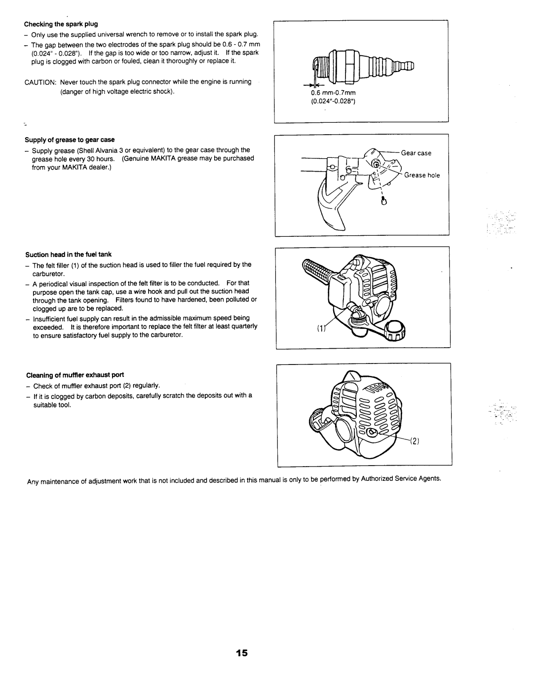 Makita RBC201 manual 