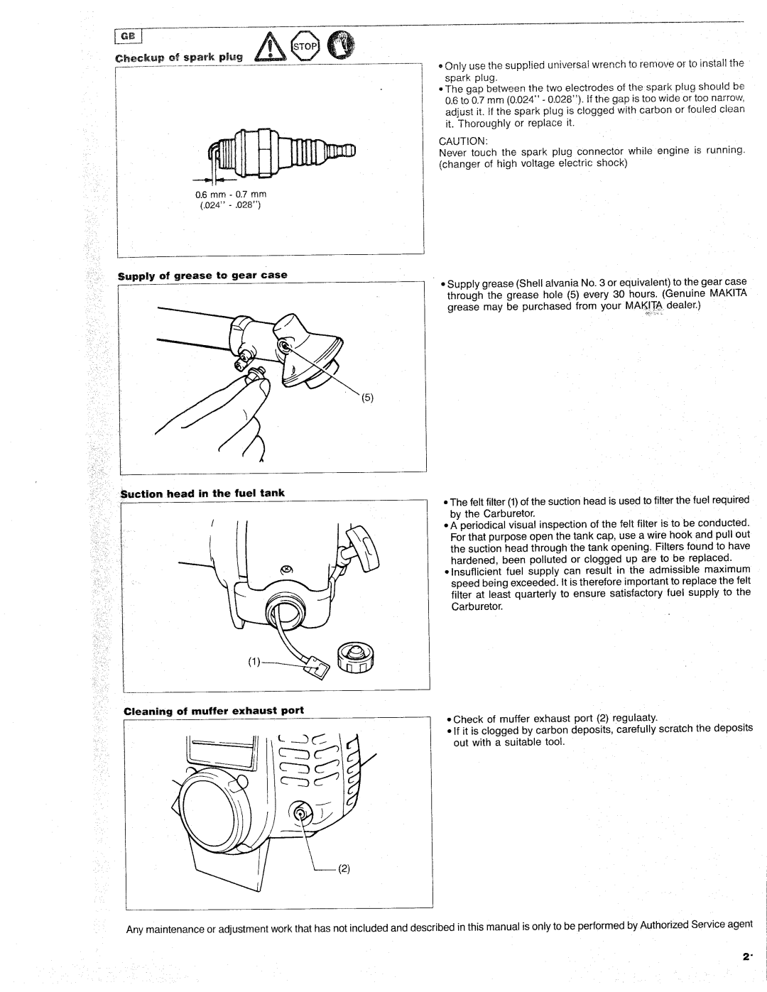 Makita RBC221, RBC251, RBC220, RBC250, RST250 manual 