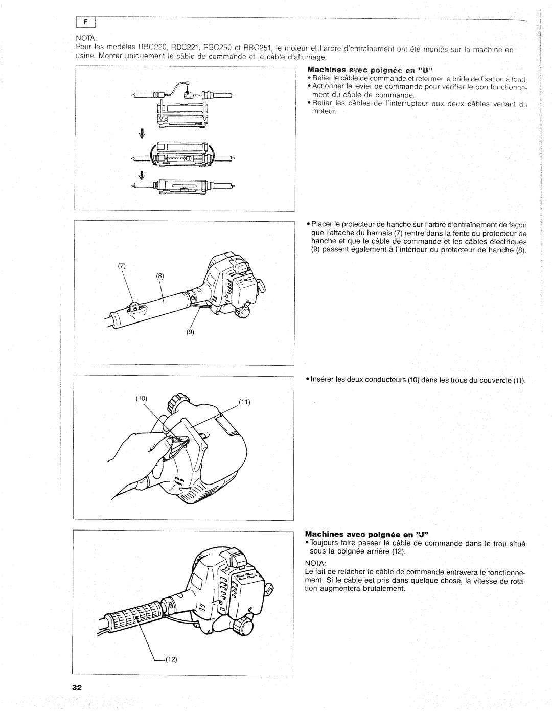 Makita RBC220, RBC251, RBC221, RBC250, RST250 manual 