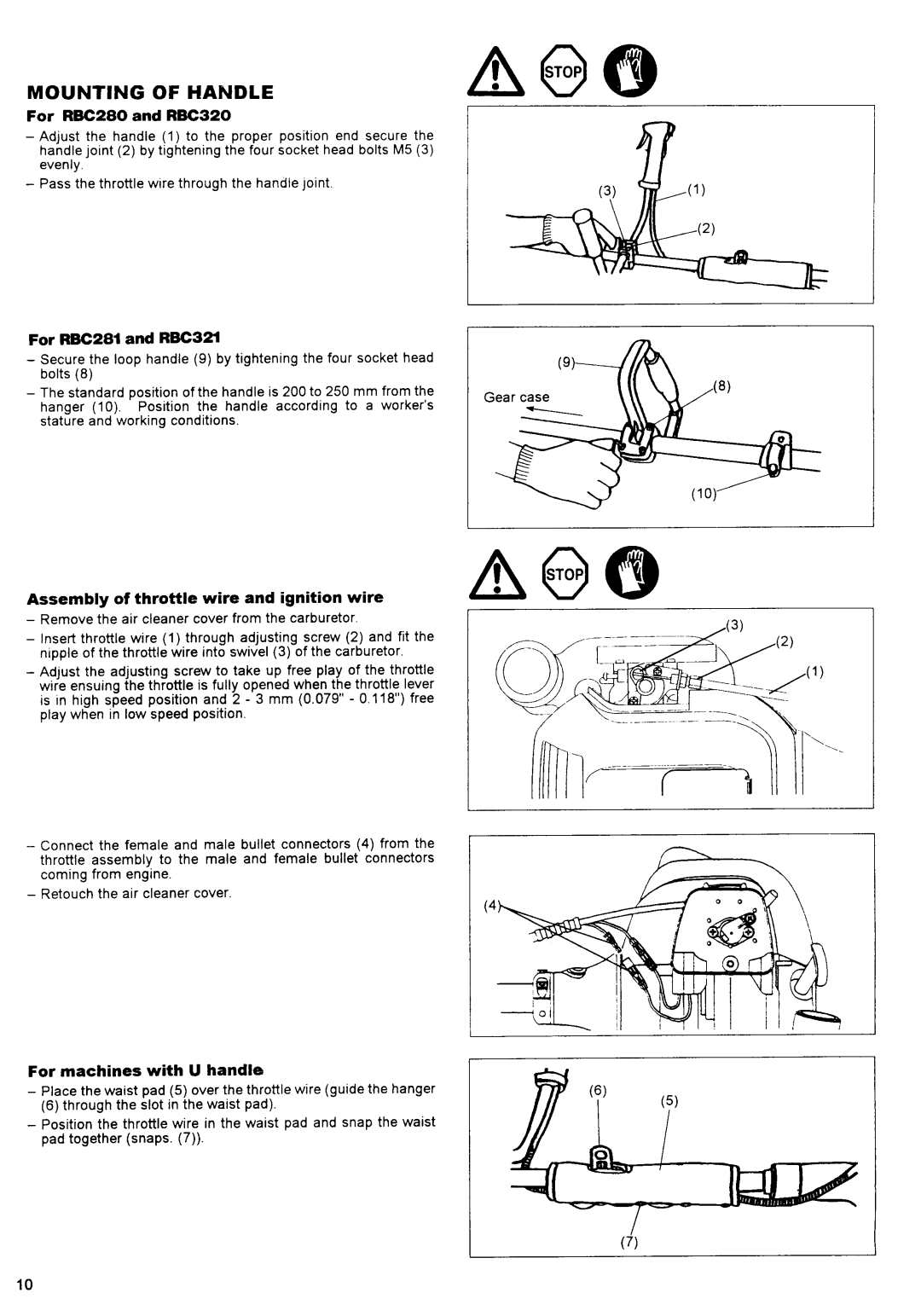 Makita RBC281, RBC320, RBC321, RBC280 manual 