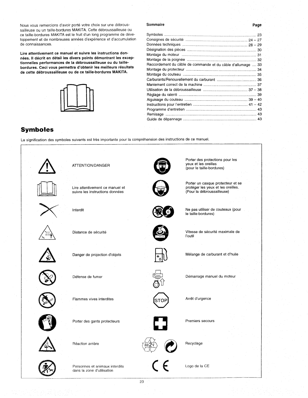 Makita RBC280, RBC320, RBC321, RBC281 manual 