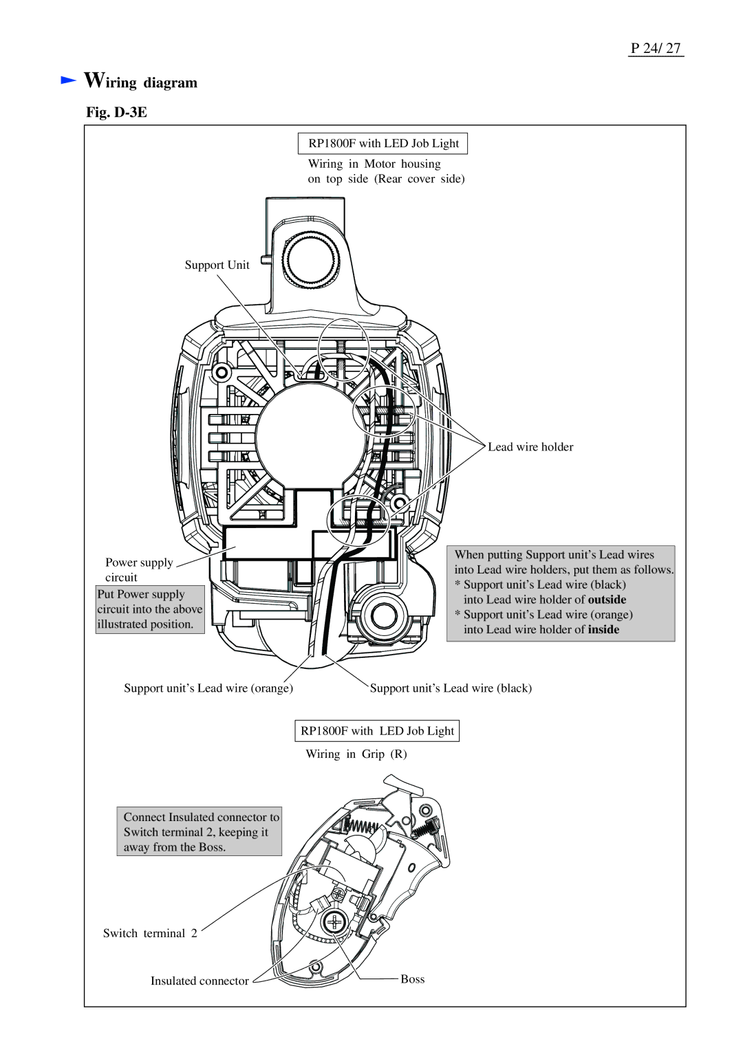 Makita RP2301FC, RP2300FC dimensions Fig. D-3E 