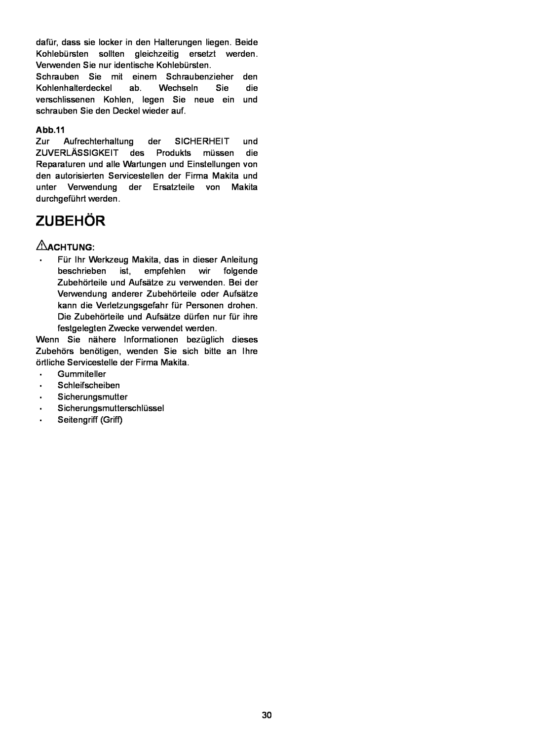 Makita SA7000C instruction manual Zubehör 