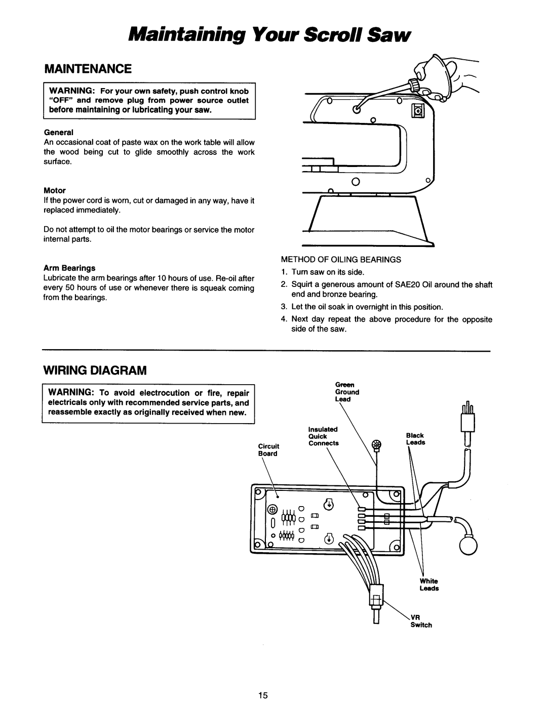 Makita SJ401 instruction manual Maintaining Your, Maintenance, Wiring Diagram 