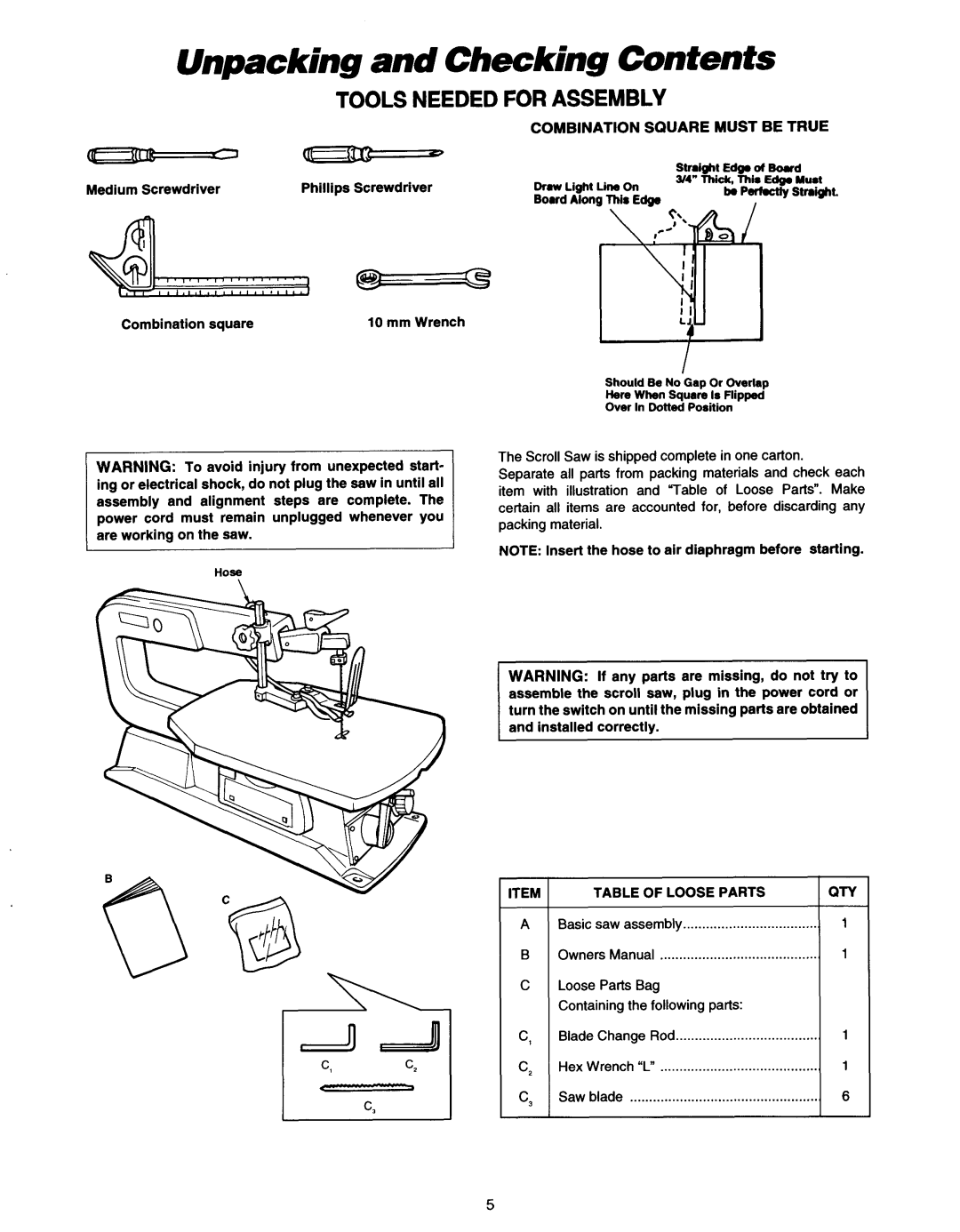 Makita SJ401 instruction manual In111, Unpacking-and Checking Contents 