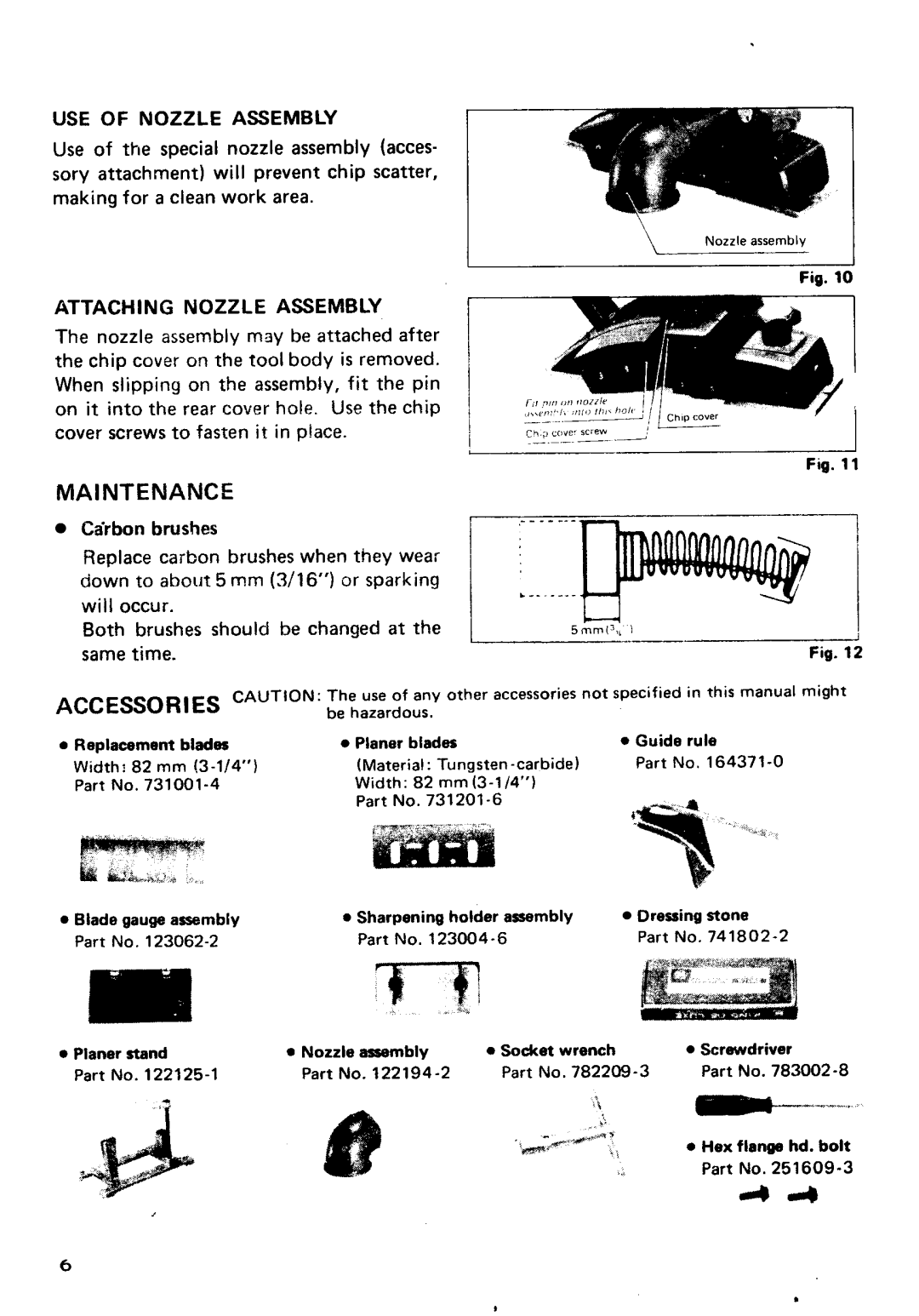 Makita SR1800 instruction manual Maintenance, USE of Nozzle Assembly, Attaching Nozzle Assembly 