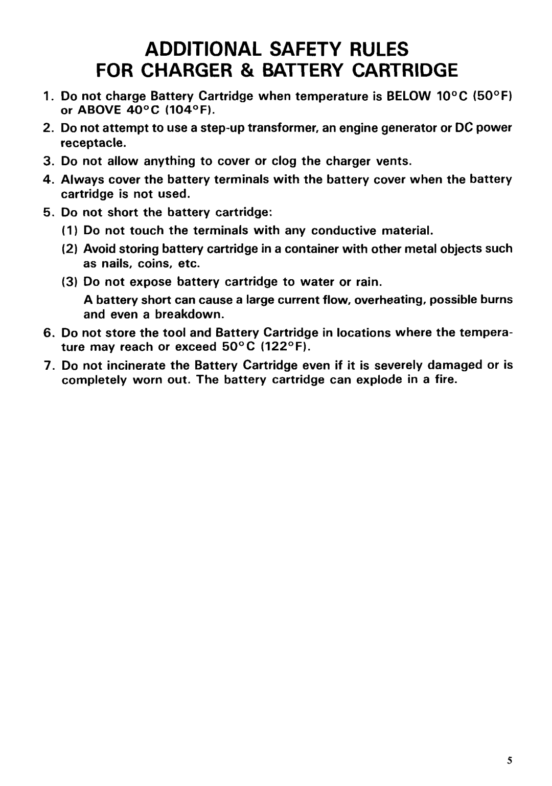 Makita T221D instruction manual Additional Safety Rules 