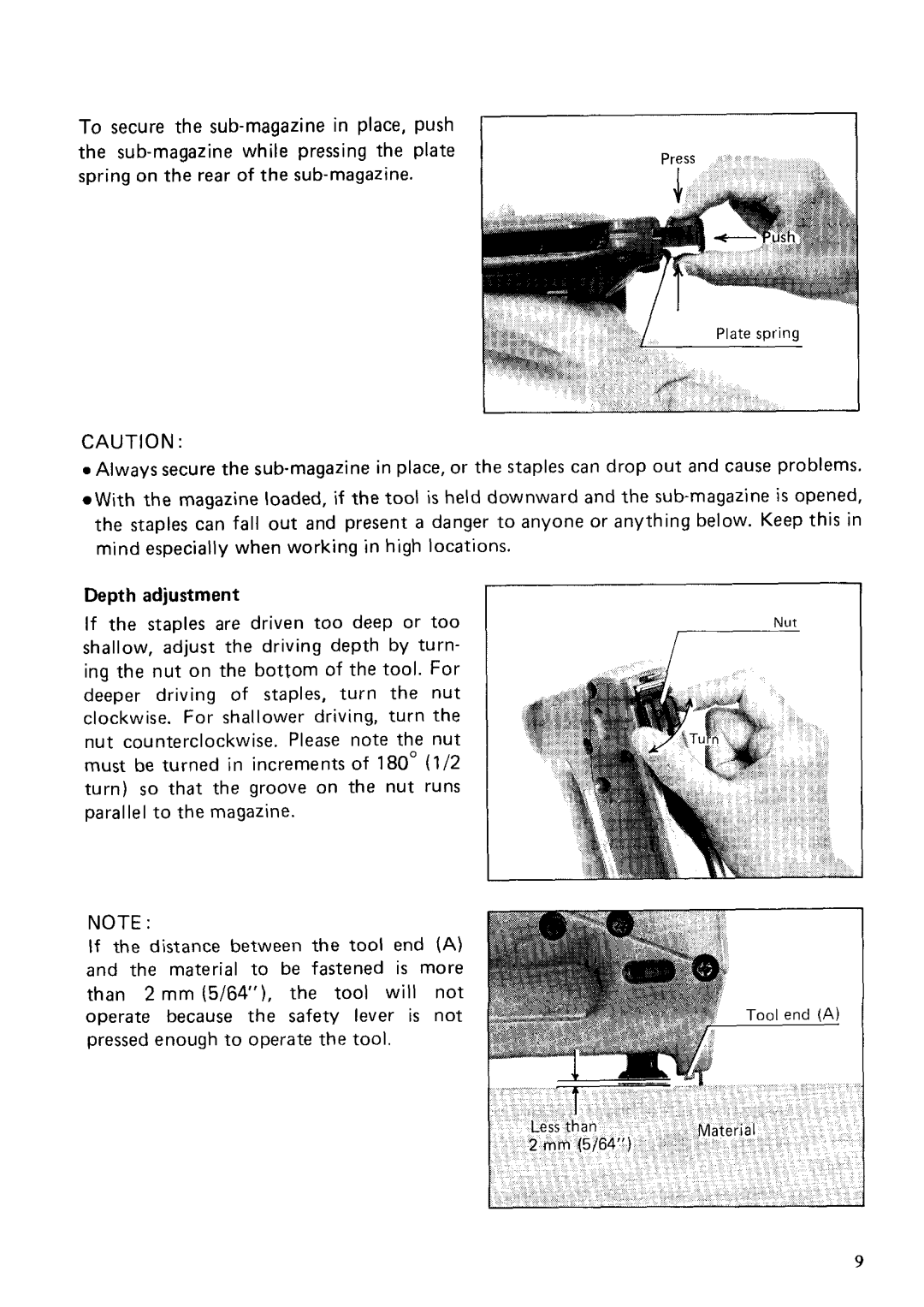 Makita T221D instruction manual If the staples are driven too deep or too 