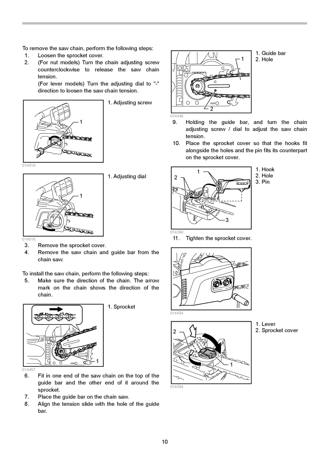 Makita UC4051A, UC4050A, UC4550A, UC4551A, UC3551A, UC3550A, UC3050A, UC3051A instruction manual Adjusting dial 