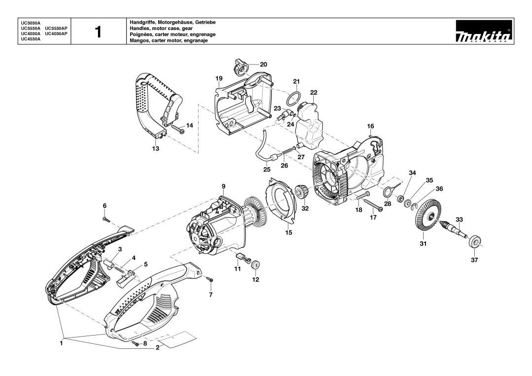 Makita manual UC3030A UC3530A UC3530AP UC4030A UC4030AP UC4530A 