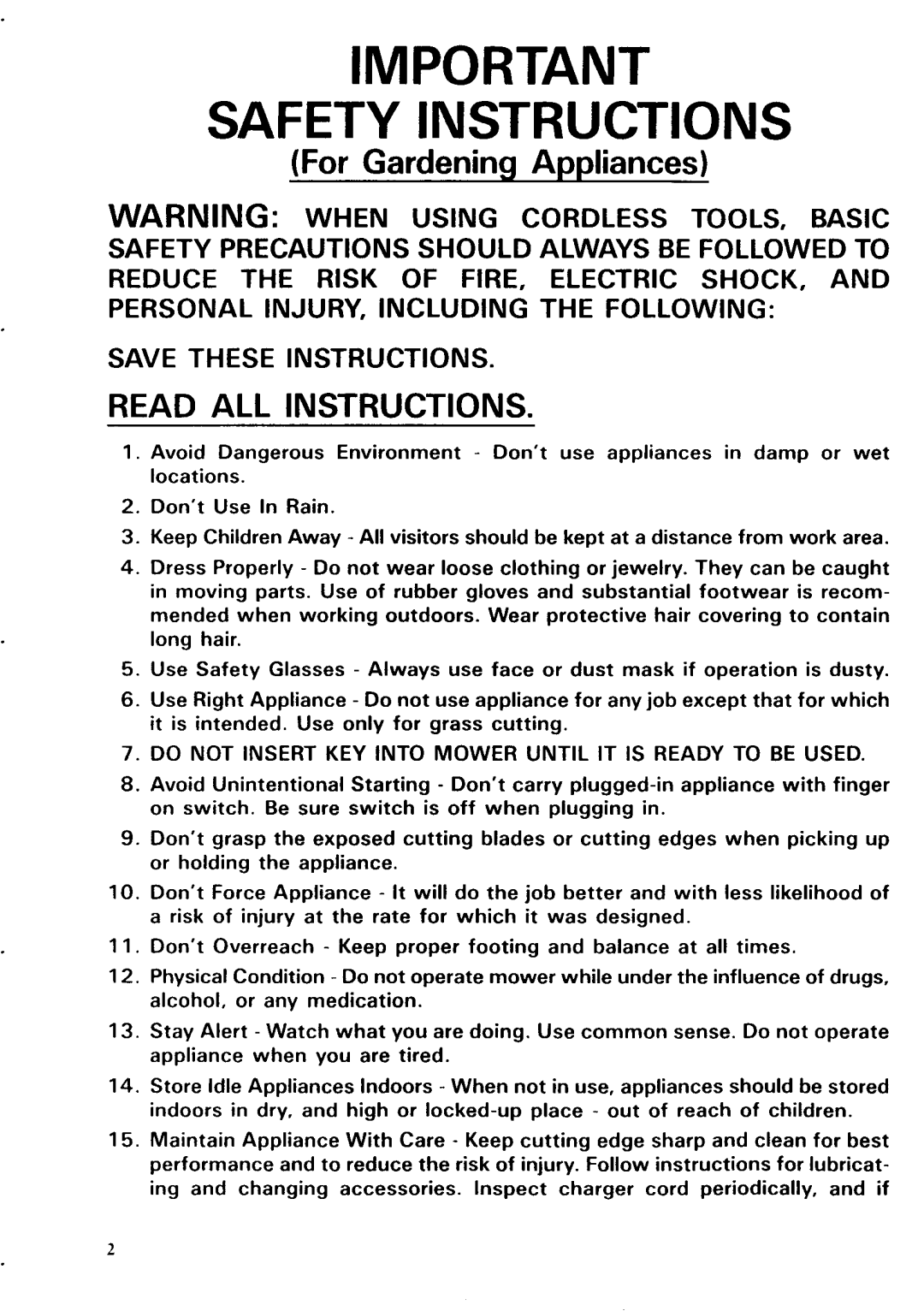 Makita UM40LDW specifications Safety Instructions, Read ALL Instructions 