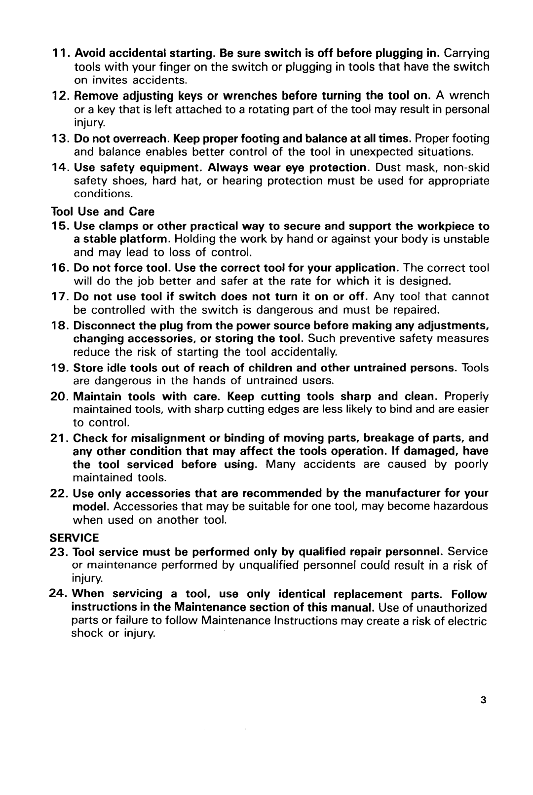 Makita WLAR-L11-L instruction manual Service 