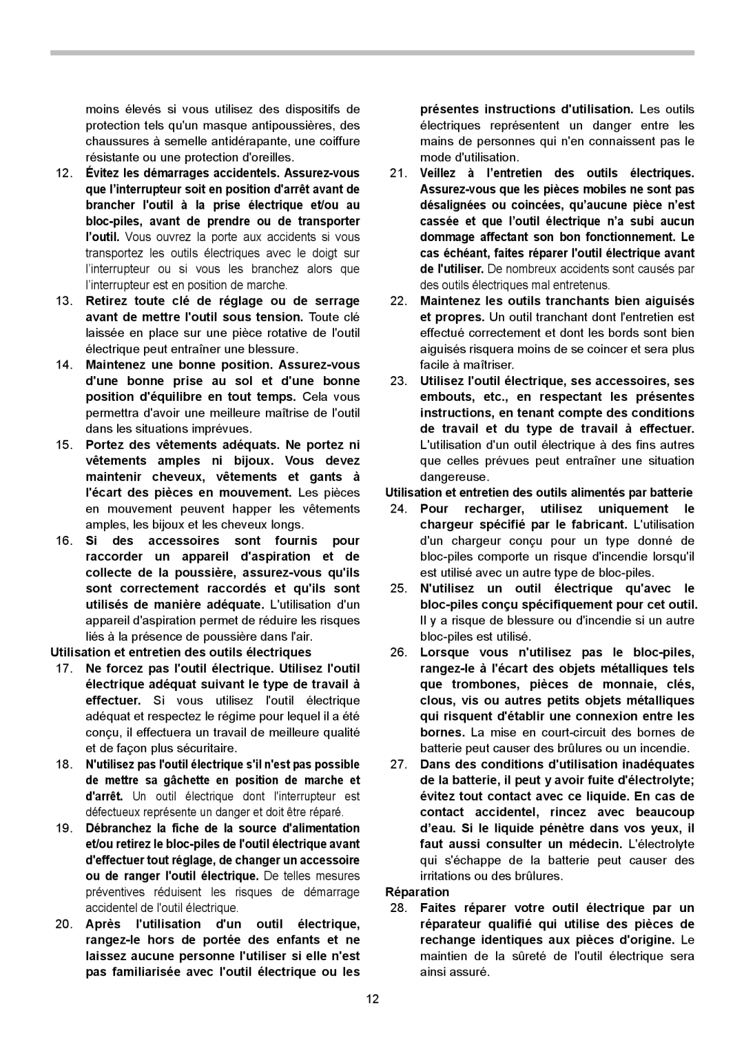 Makita XSC01Z, XSC01M instruction manual Liés à la présence de poussière dans lair 