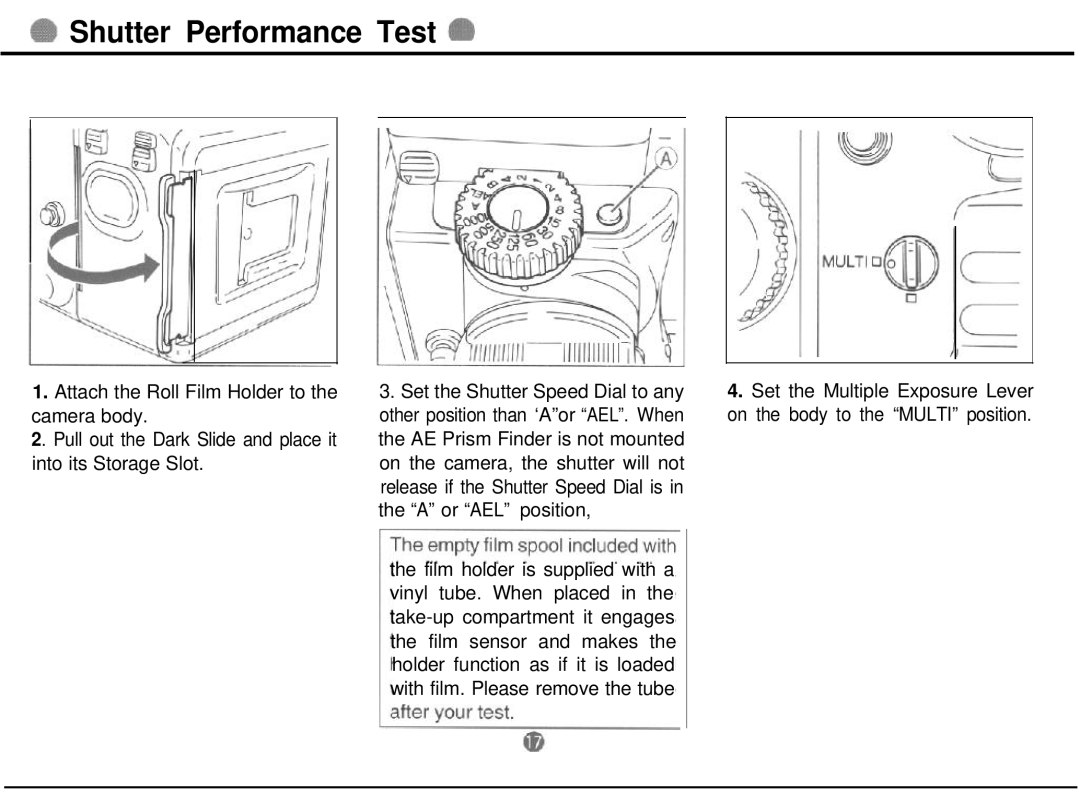 Mamiya 645 PRO TL manual Shutter Performance Test 