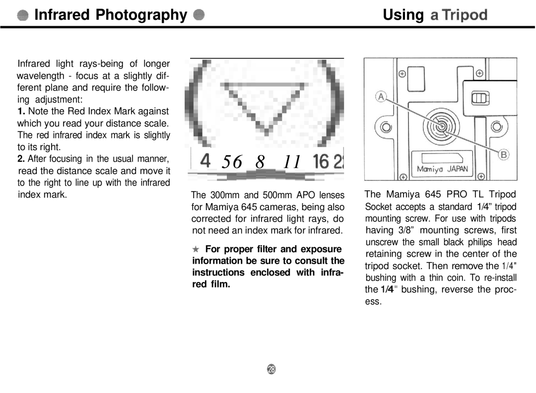 Mamiya 645 PRO TL manual 14 56 8 11, Infrared Photography @ Using aTripod @ 