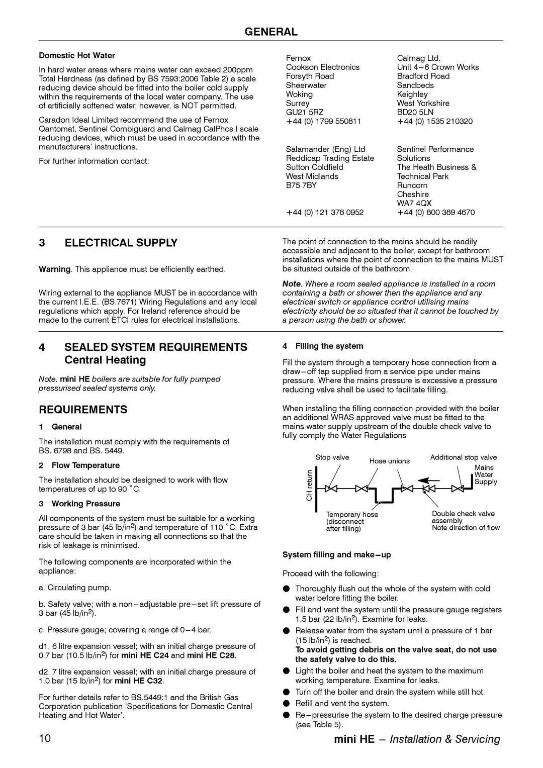 Mamiya C28, C32, C24 manual Electrical Supply, Requirements 