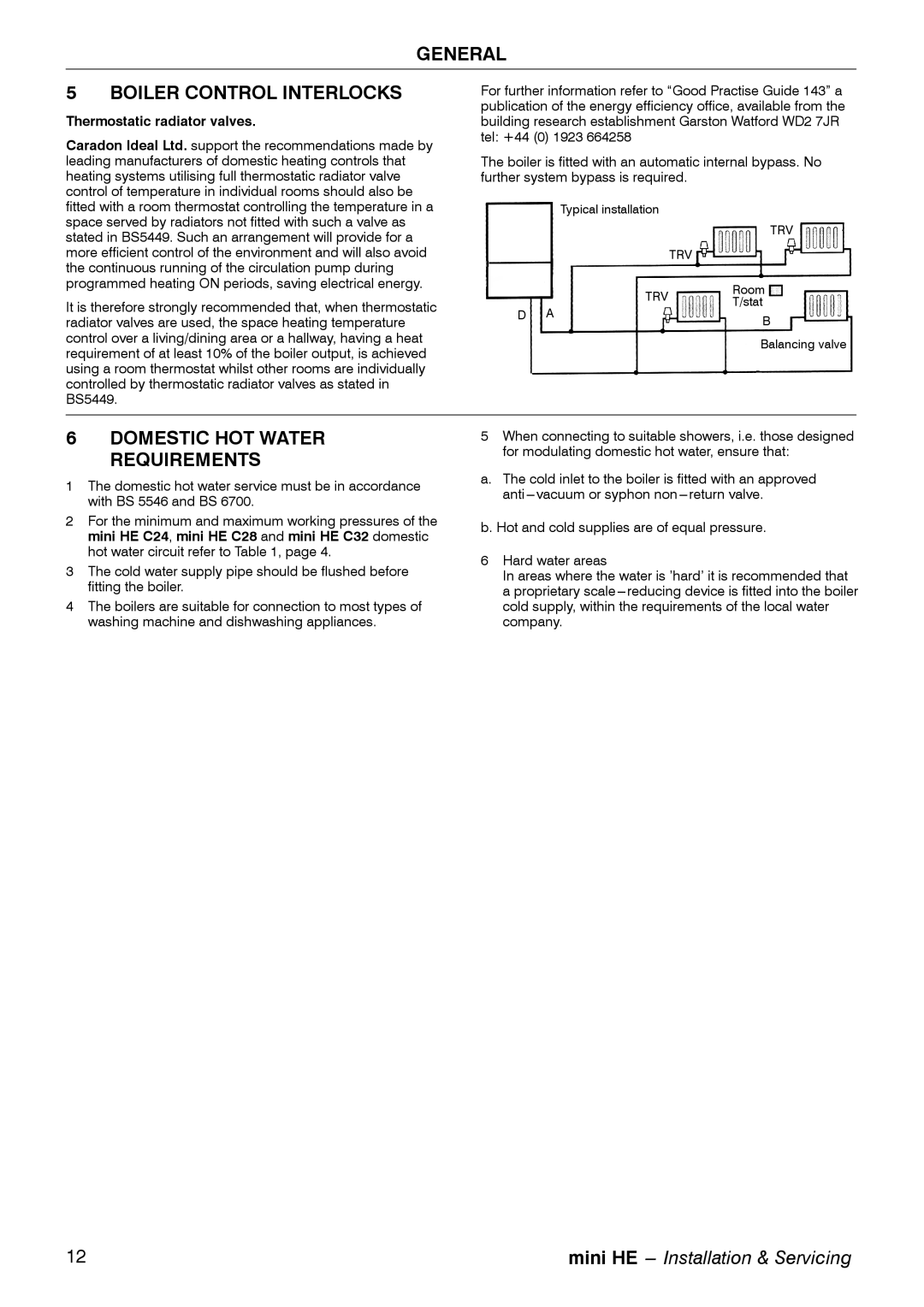 Mamiya C32, C28, C24 manual General Boiler Control Interlocks, Domestic HOT Water Requirements 