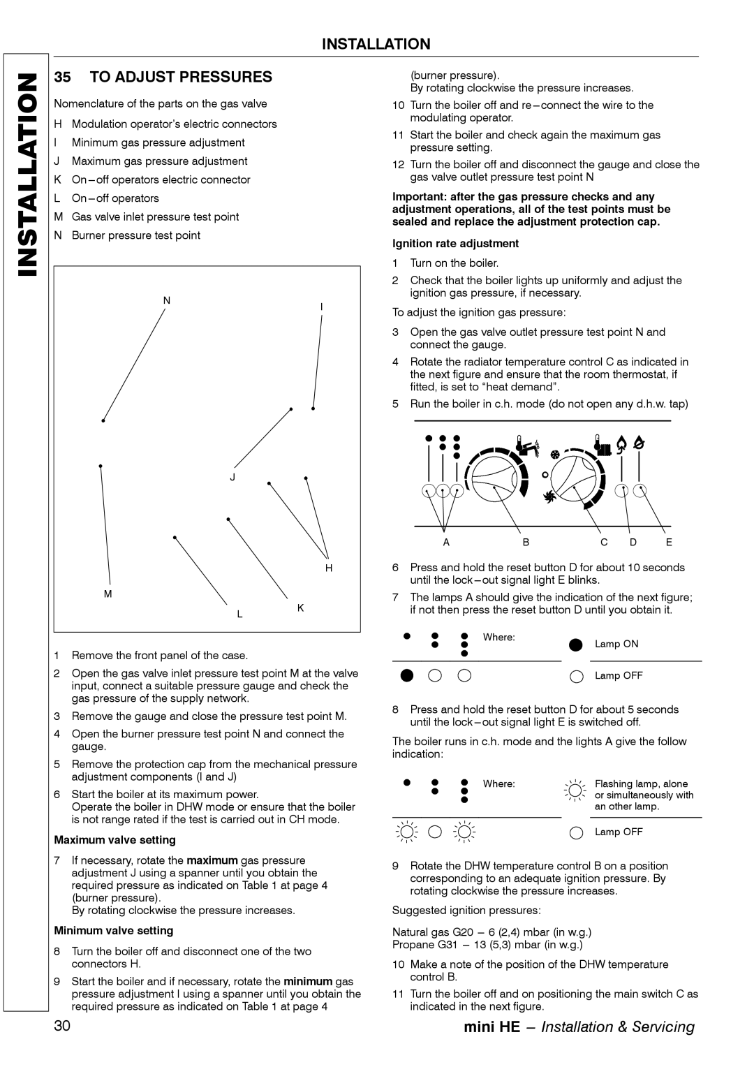 Mamiya C32, C28, C24 manual To Adjust Pressures, Maximum valve setting, Minimum valve setting 