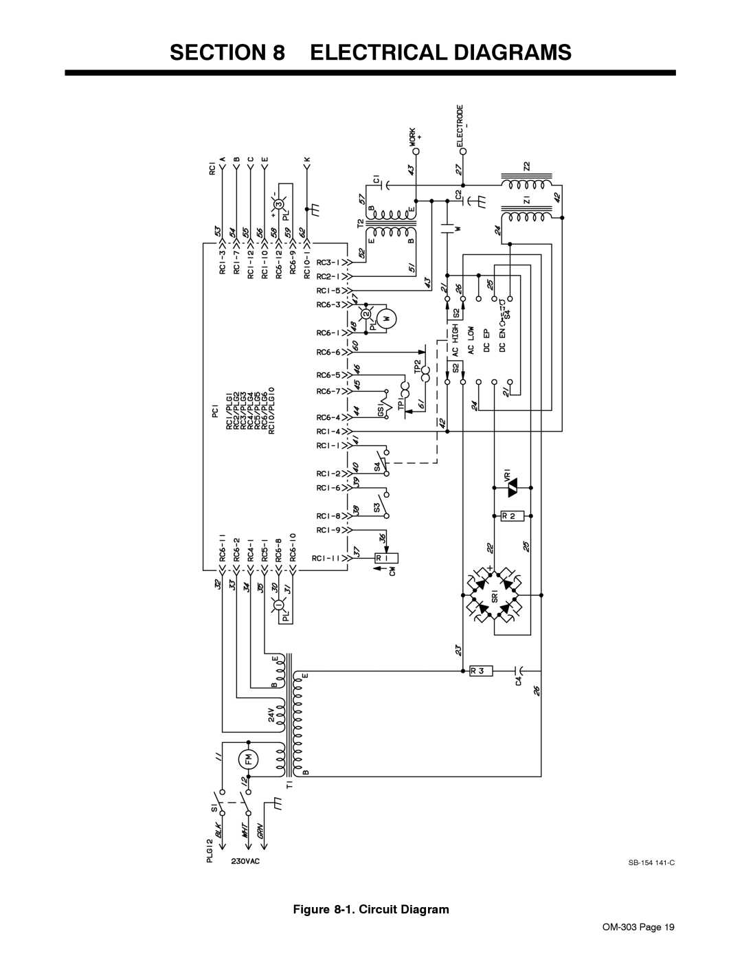 Mamiya Econotig manual Electrical Diagrams, Circuit Diagram 