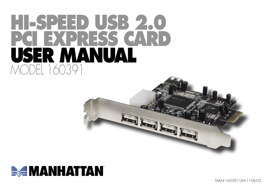 Manhattan Computer Products 160391 user manual Model 