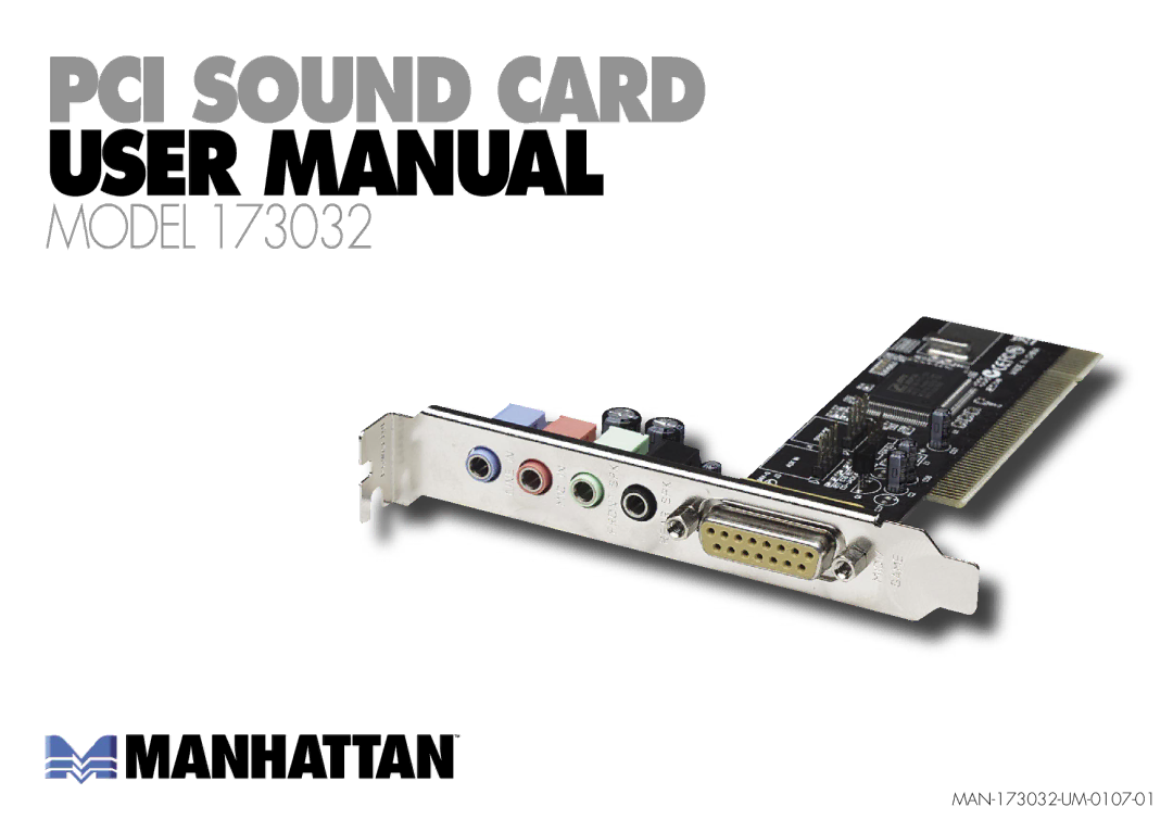 Manhattan Computer Products 173032 user manual Model 