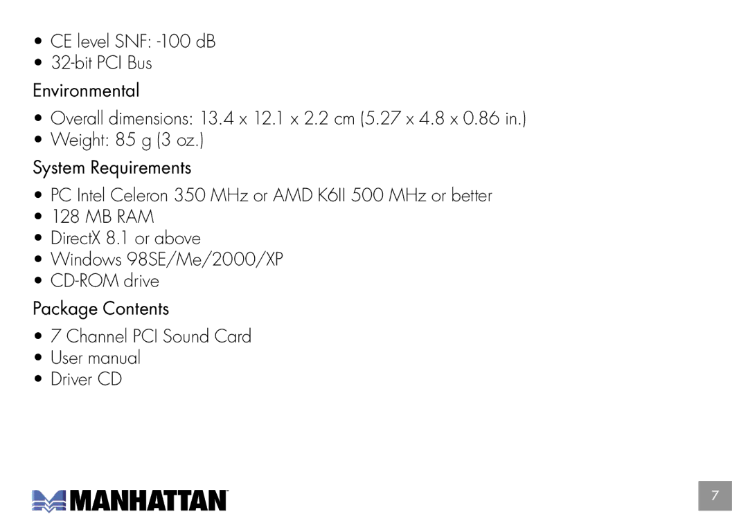 Manhattan Computer Products 175357 user manual 