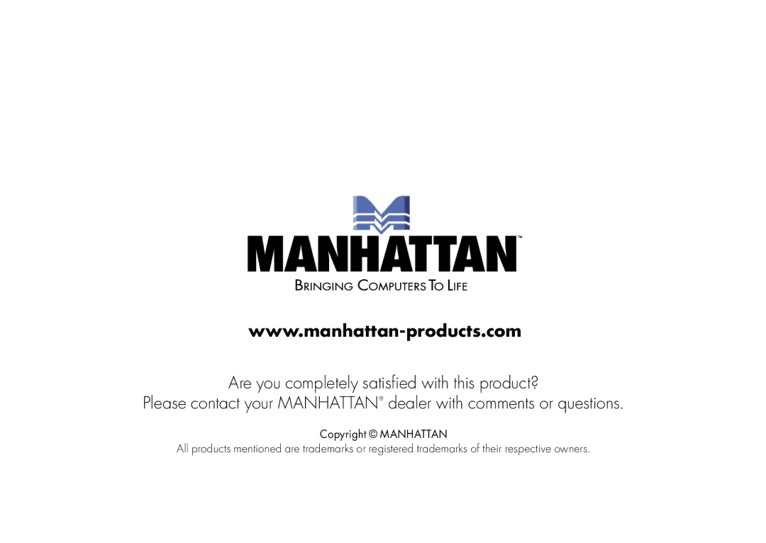 Manhattan Computer Products 175357 user manual 