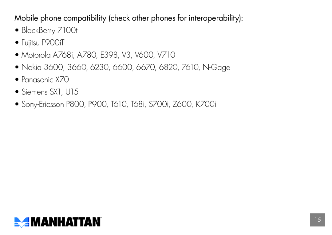 Manhattan Computer Products 175944 user manual 