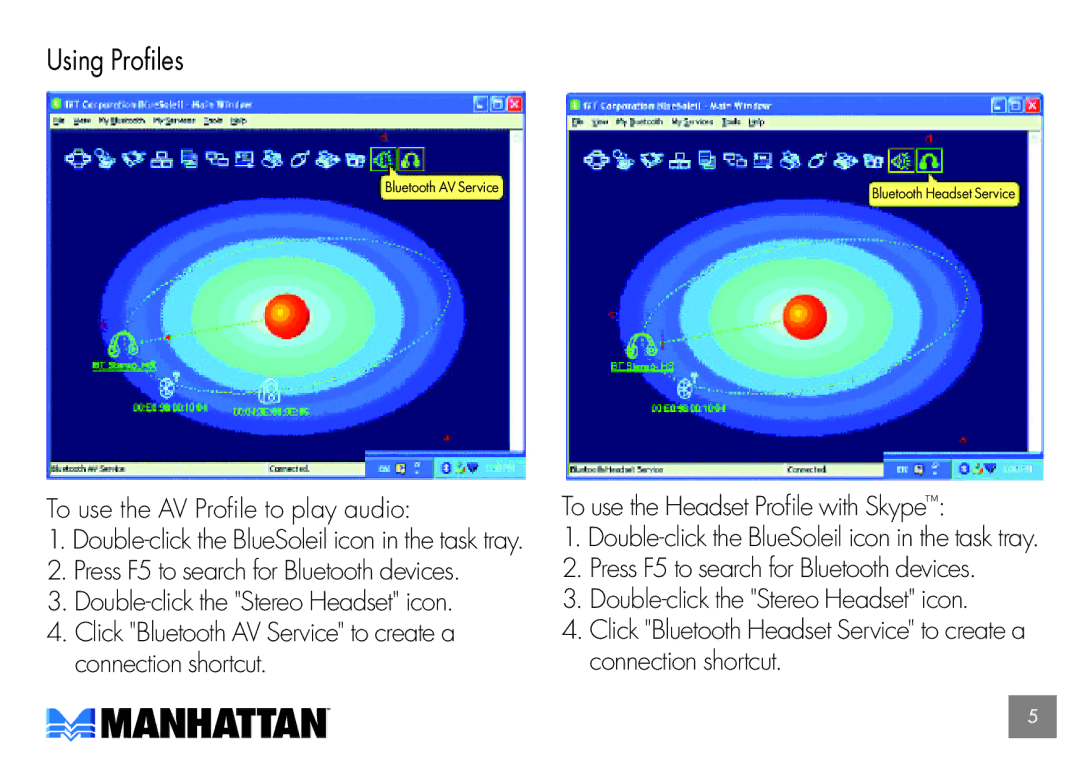 Manhattan Computer Products 175944 user manual Using Profiles 