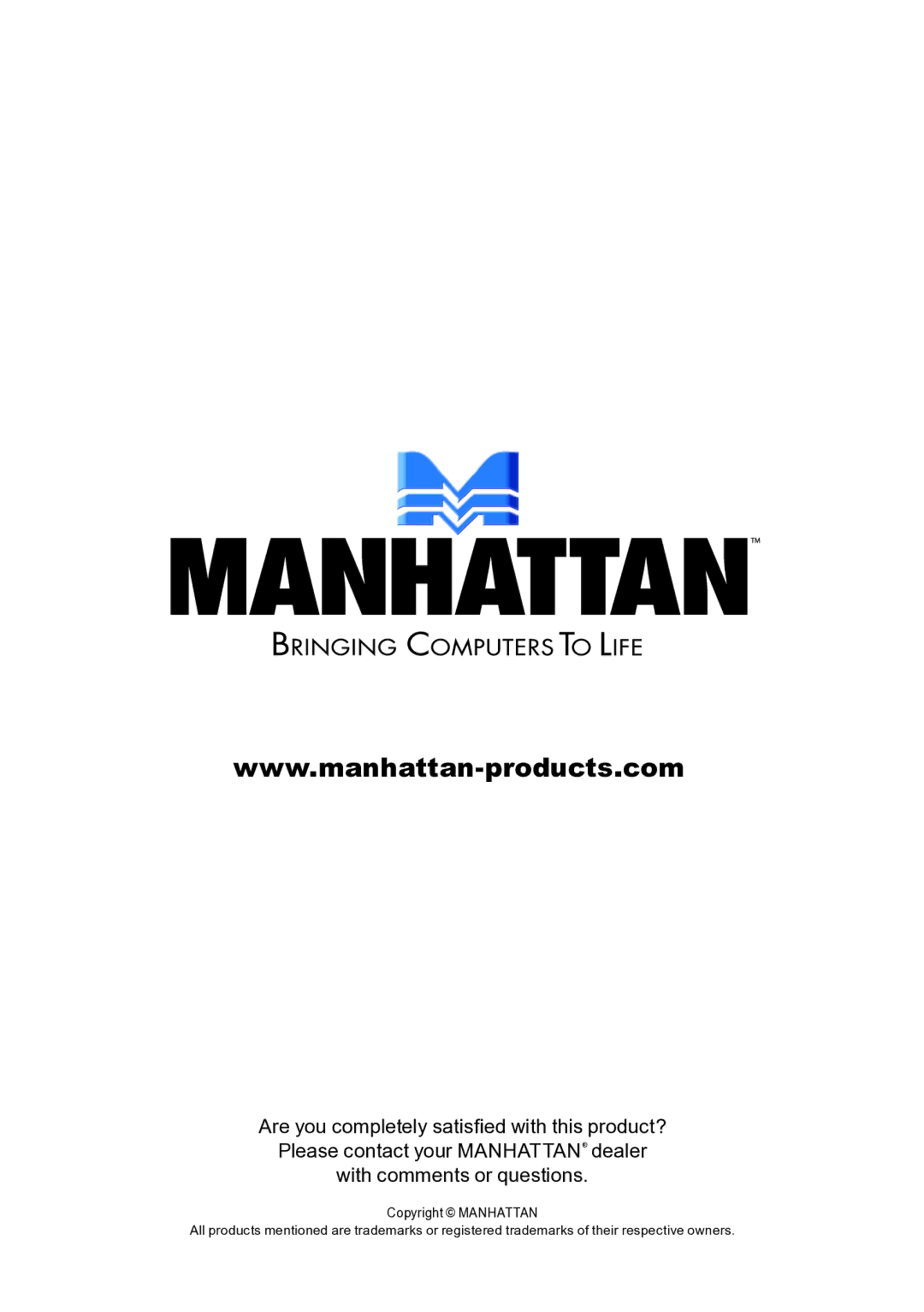 Manhattan Computer Products 176040, 174572, 174459 user manual 