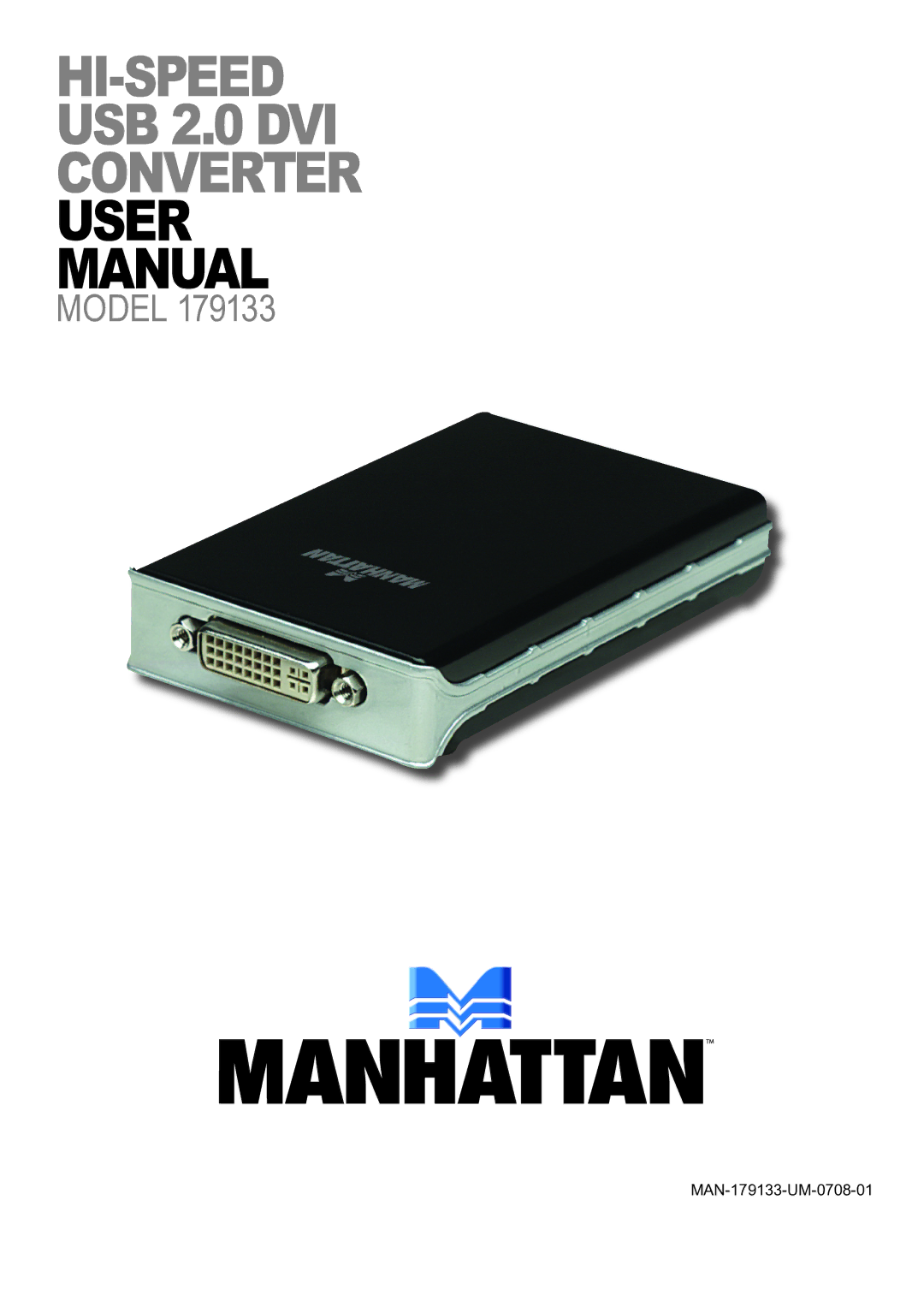 Manhattan Computer Products 179133 user manual Hi-Speed 