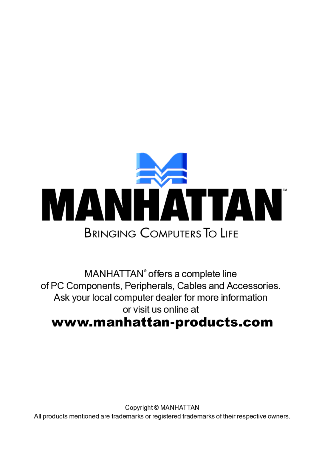 Manhattan Computer Products 205146 user manual 