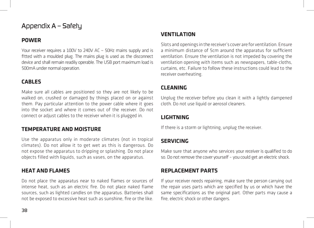 Manhattan Computer Products 52 manual Appendix a Safety 